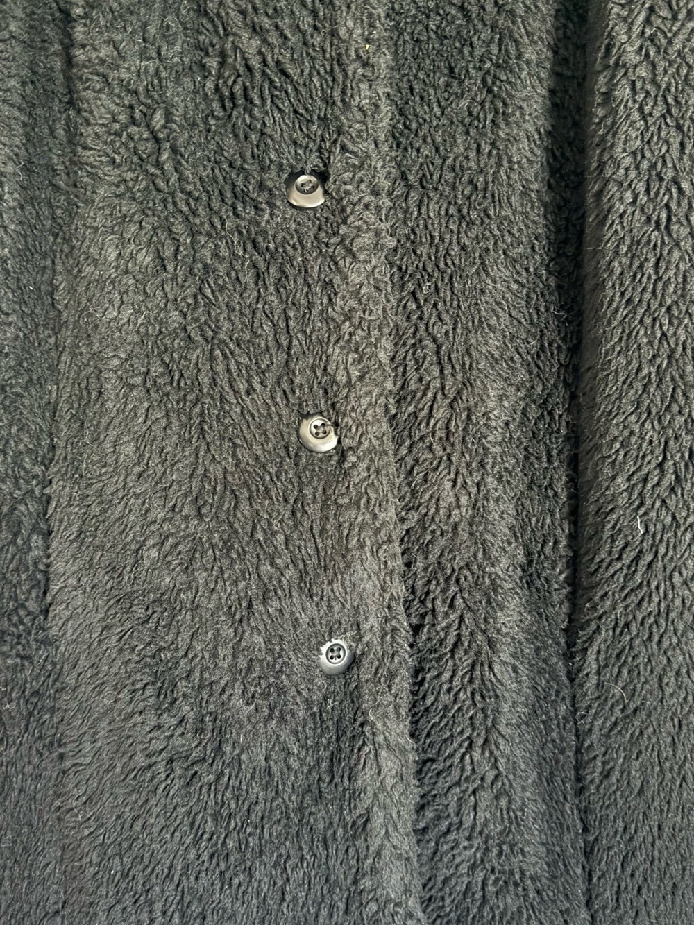 🧸 American Eagle Outfitters Black Teddy Jacket - Picture 4 of 4